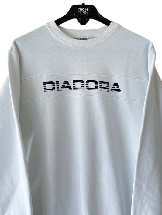Sudadera Diadora Retro White
