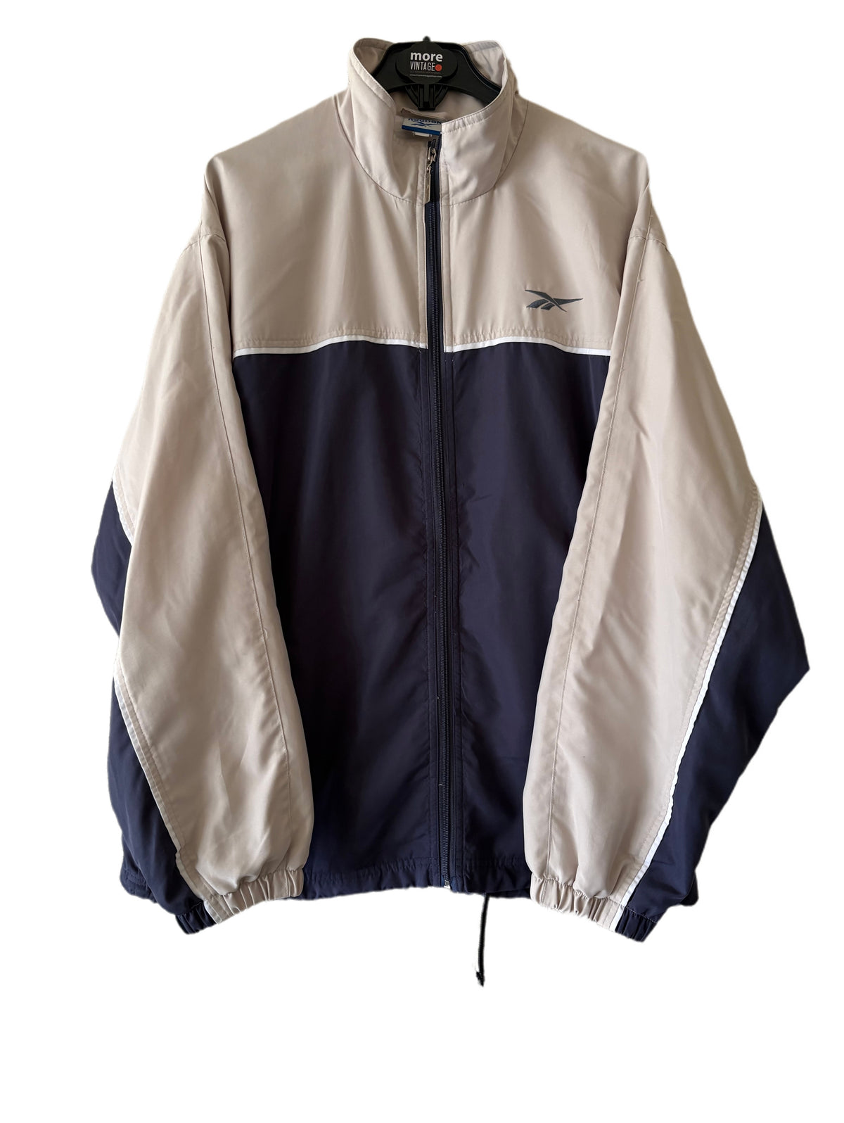 Chaqueta Reebok Classic Retro Beige/Navy Blue