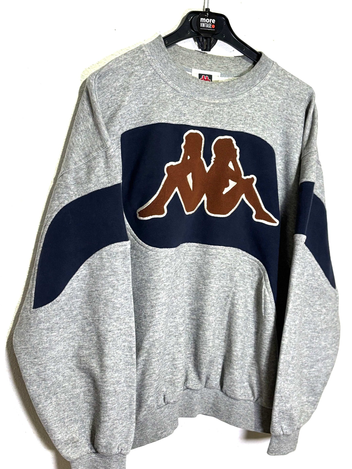 Sudadera Kappa Vintage Retro Grey