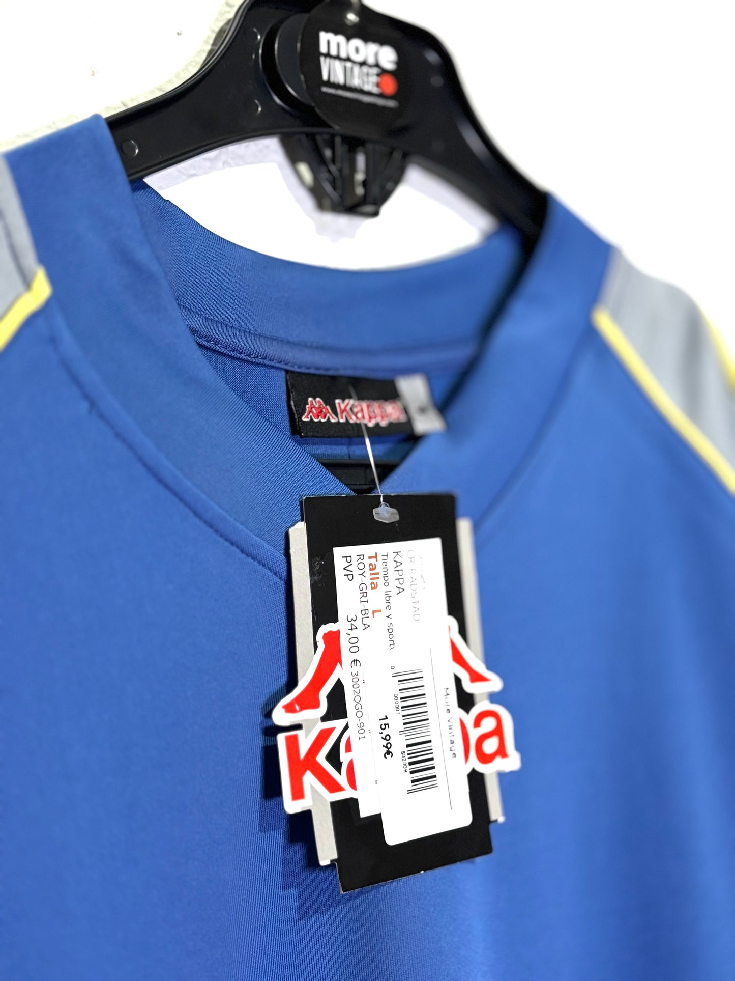 Camiseta Kappa Blue/White (prenda sin usar con etiqueta)