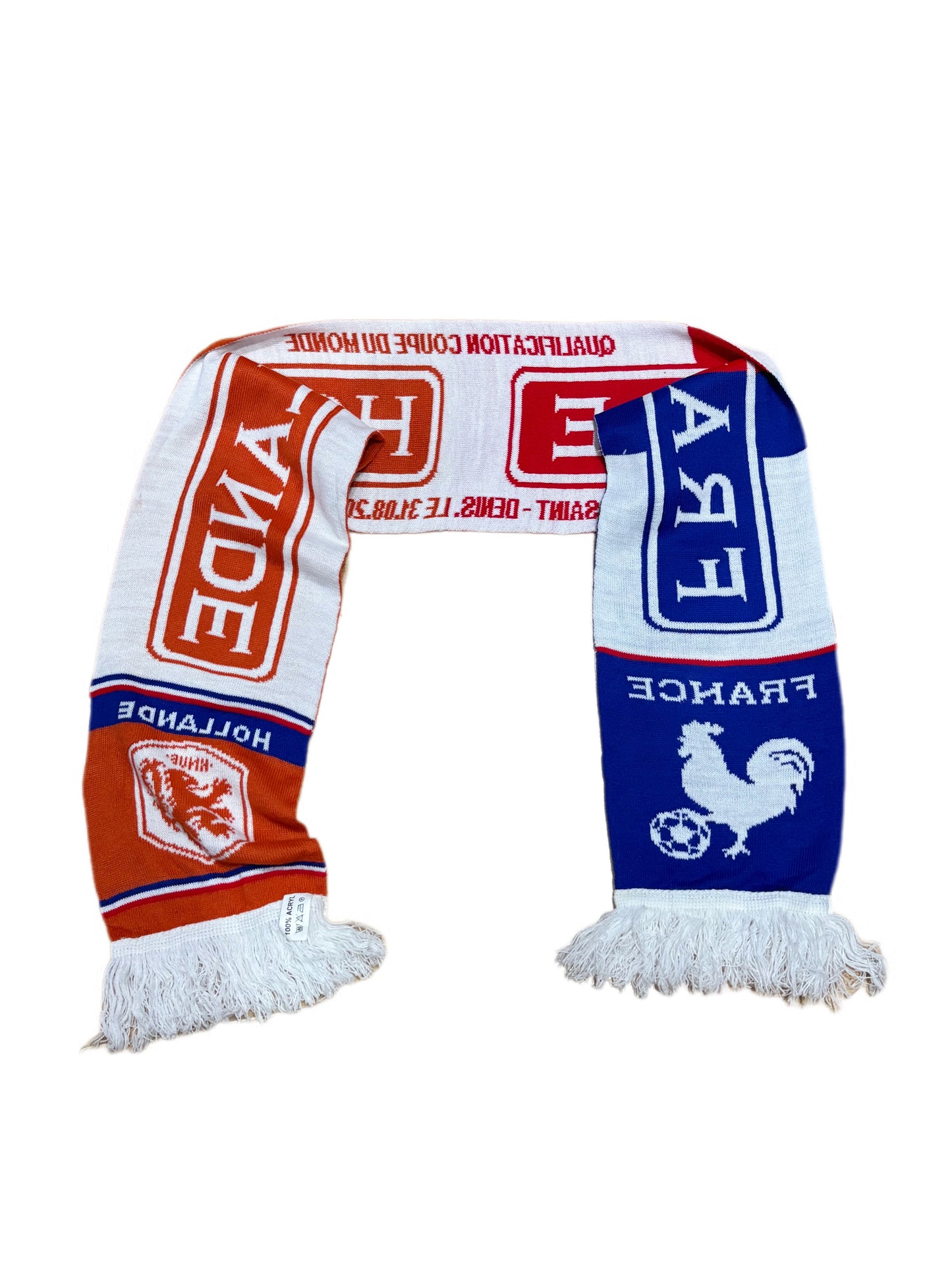 Bufanda Francia vs Holanda “Clasificación Fifa World Cup 2018” 1er Gol Mbappe Francia