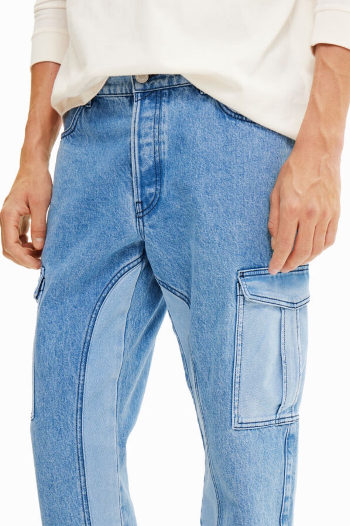Desigual Denim Cargo Híbrido Men