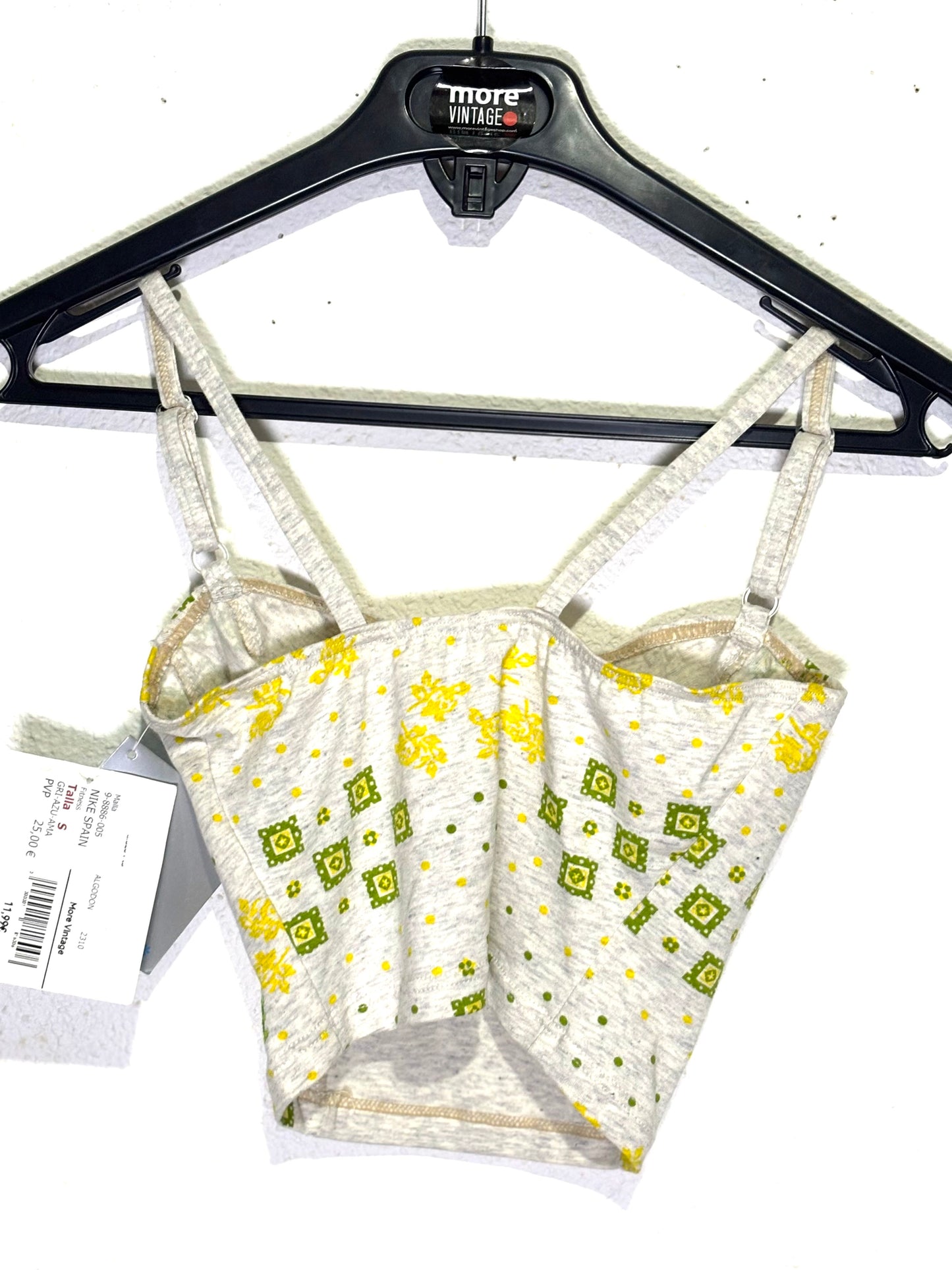 Top Nike Retro Grey/Green (prenda sin usar con etiqueta)