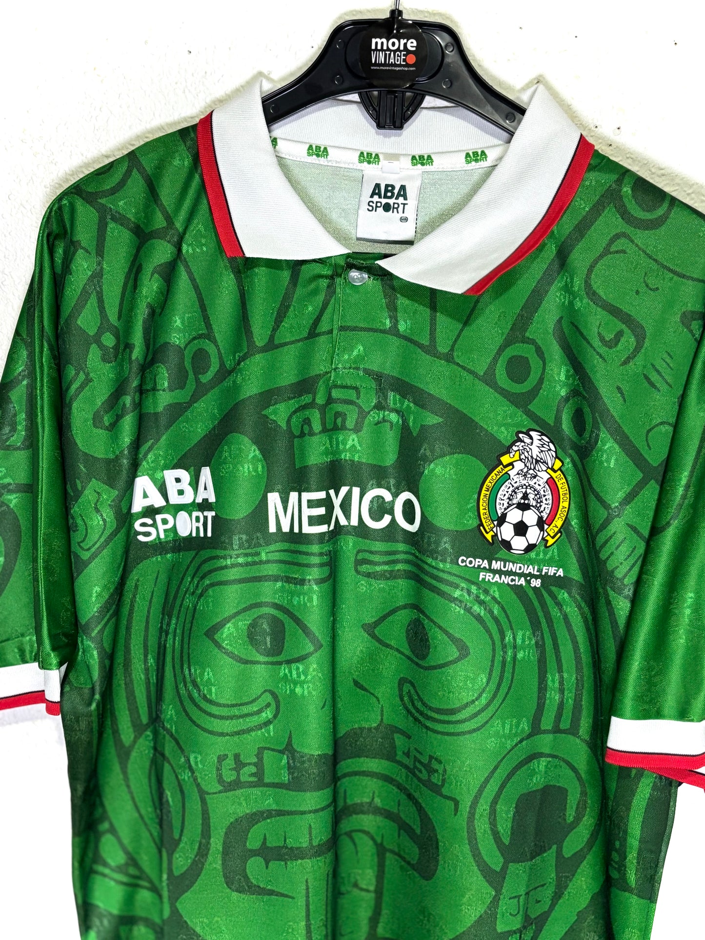 Retro Shirt Mexico Aba Sport Copa Mundial Francia 98