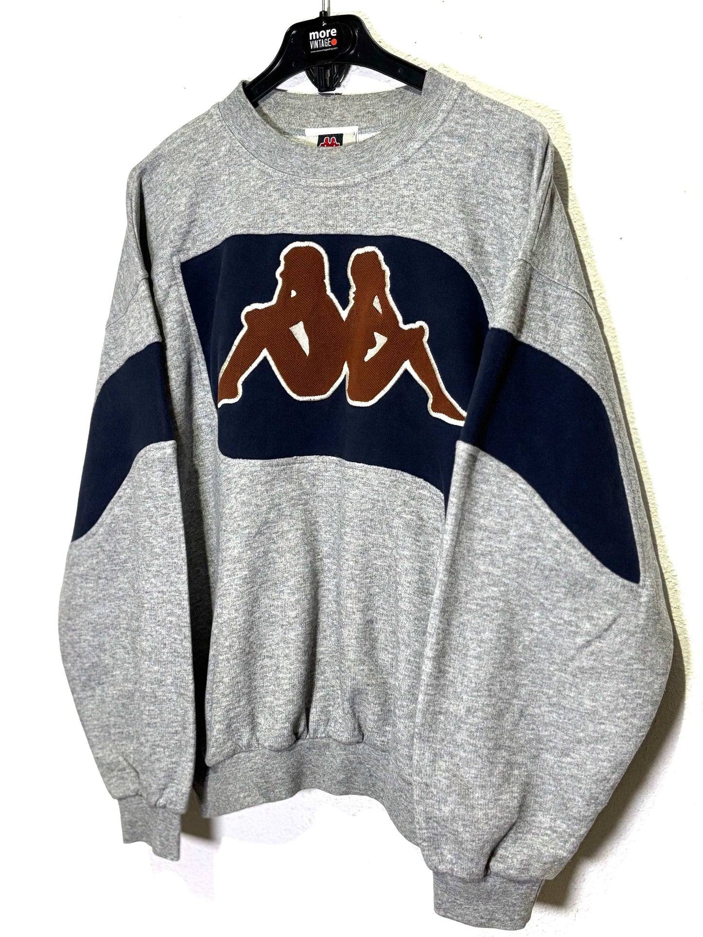Sudadera Kappa Vintage Retro Grey
