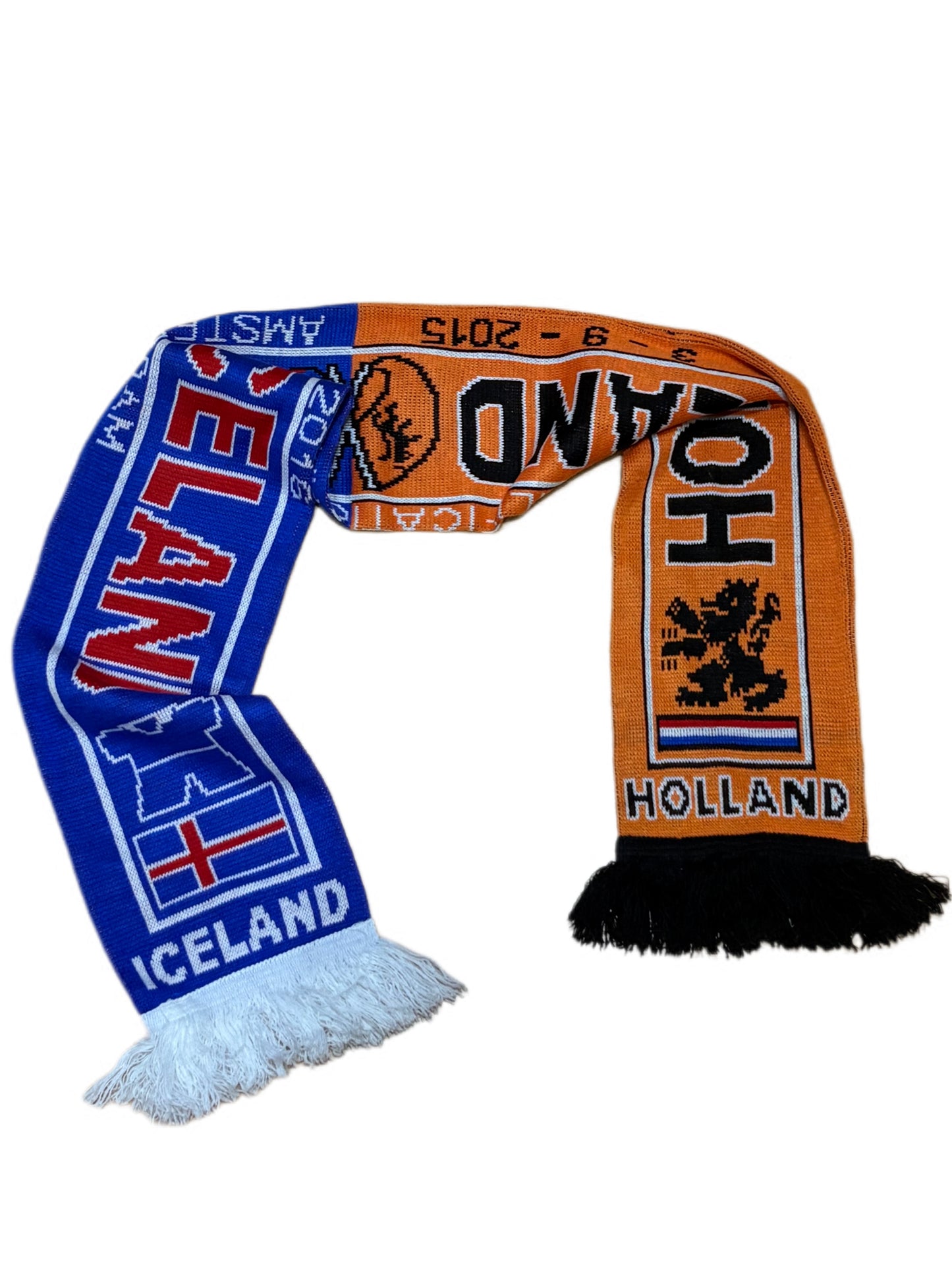 Bufanda Holland vs Iceland 2015 “Clasificatorio Eurocopa 2016”