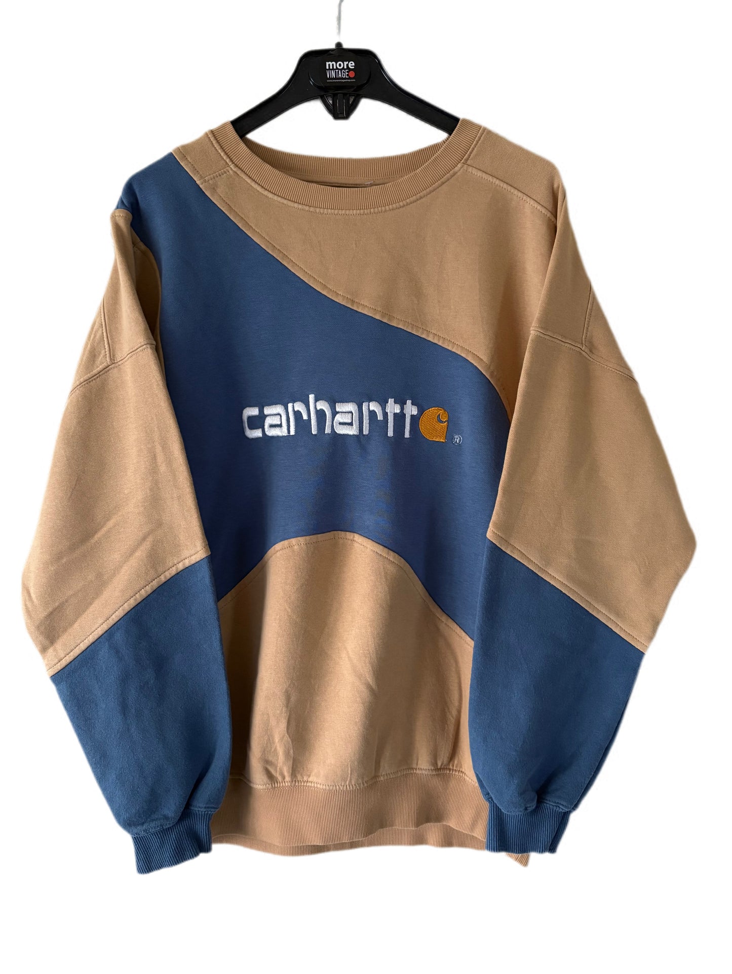 Sudadera Carhartt Vintage Beige/Ligth Blue