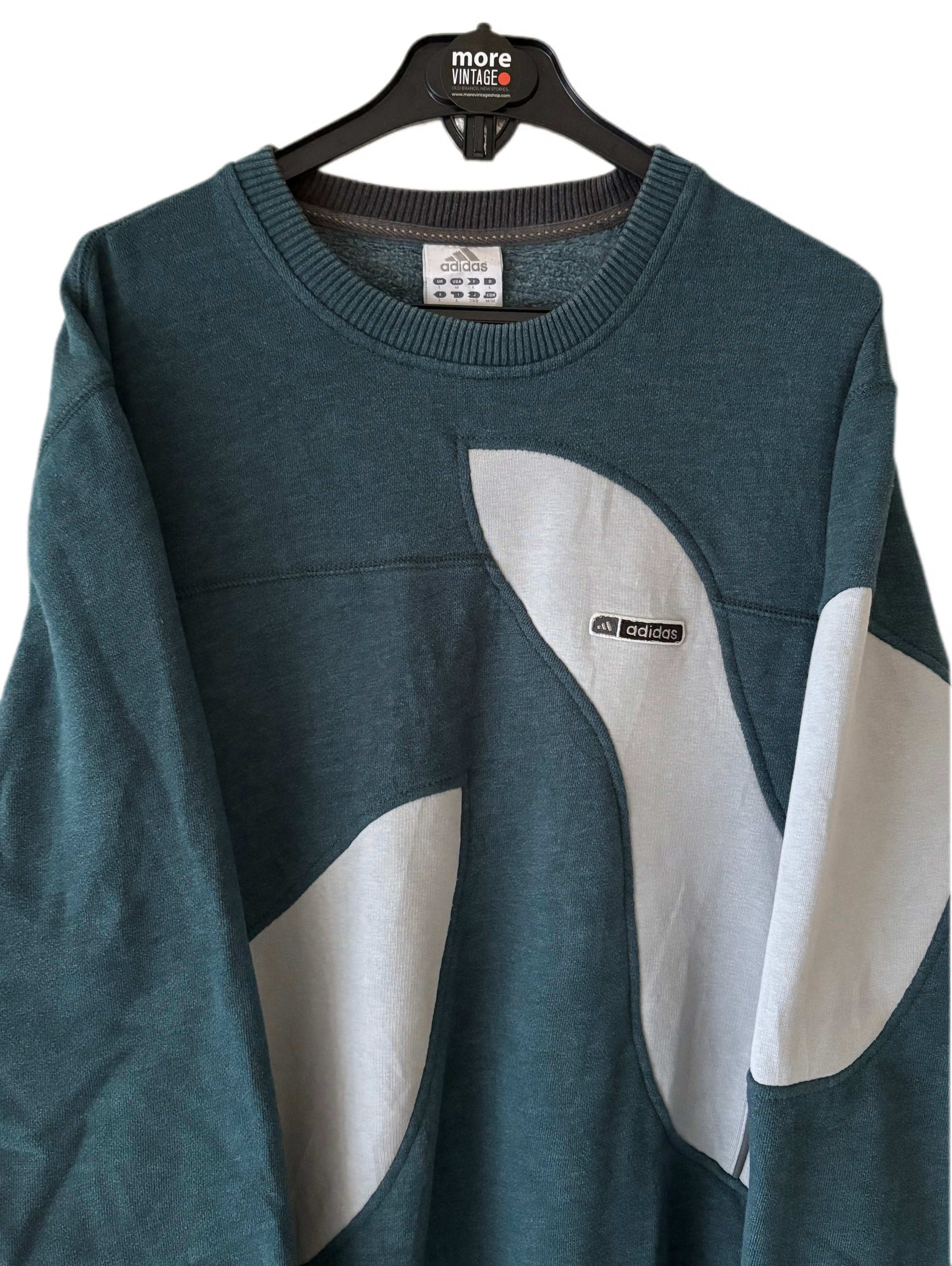 Sudadera Adidas Vintage Greenish Blue