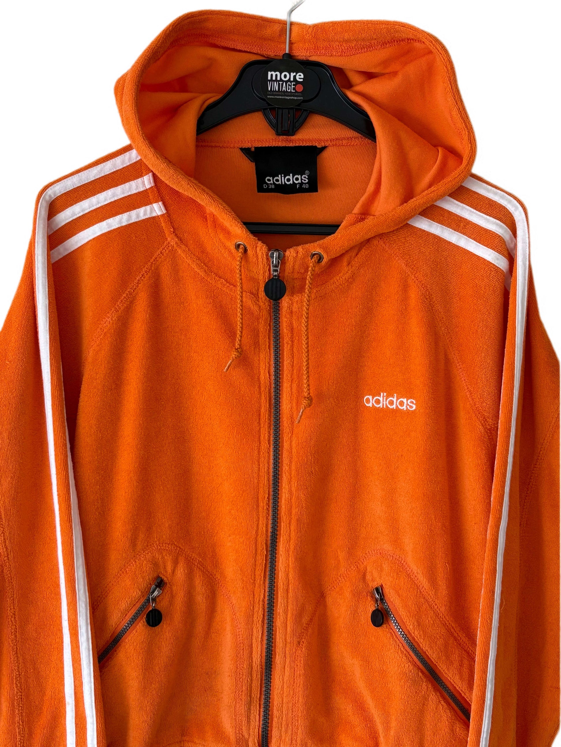 Chaqueta Polar Adidas Retro Vintage Orange