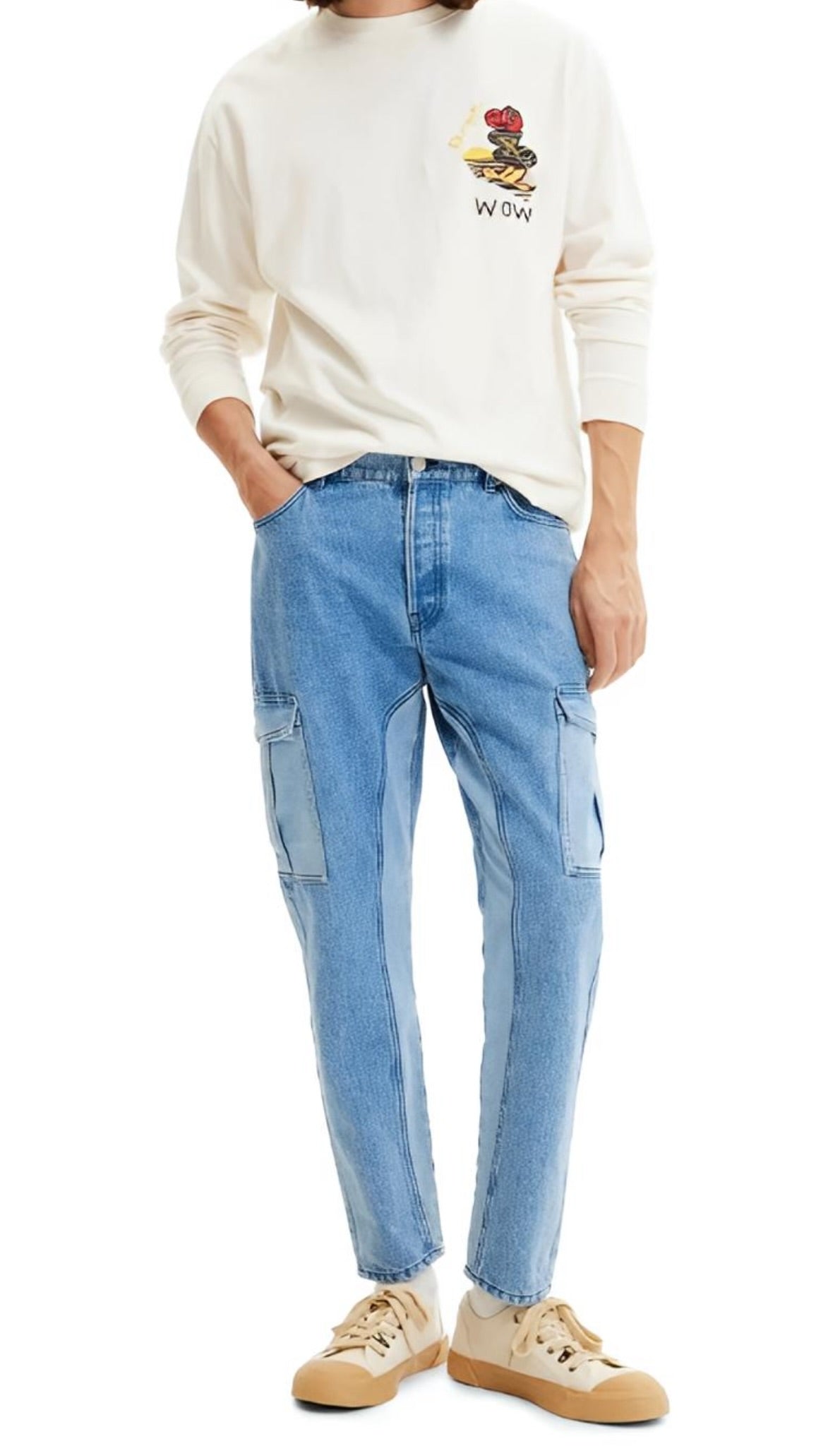 Desigual Denim Cargo Híbrido Men