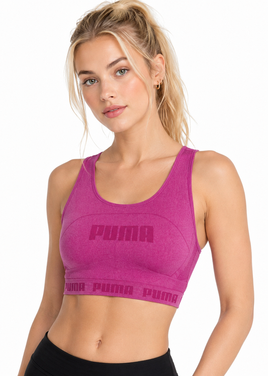 Camiseta Corta PUMA evoKNIT Fucsia Women