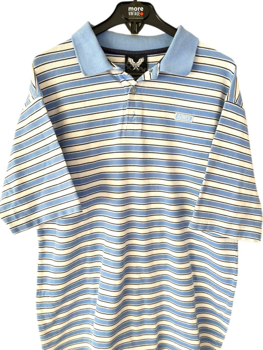 Polo Avirex Vintage White/Blue