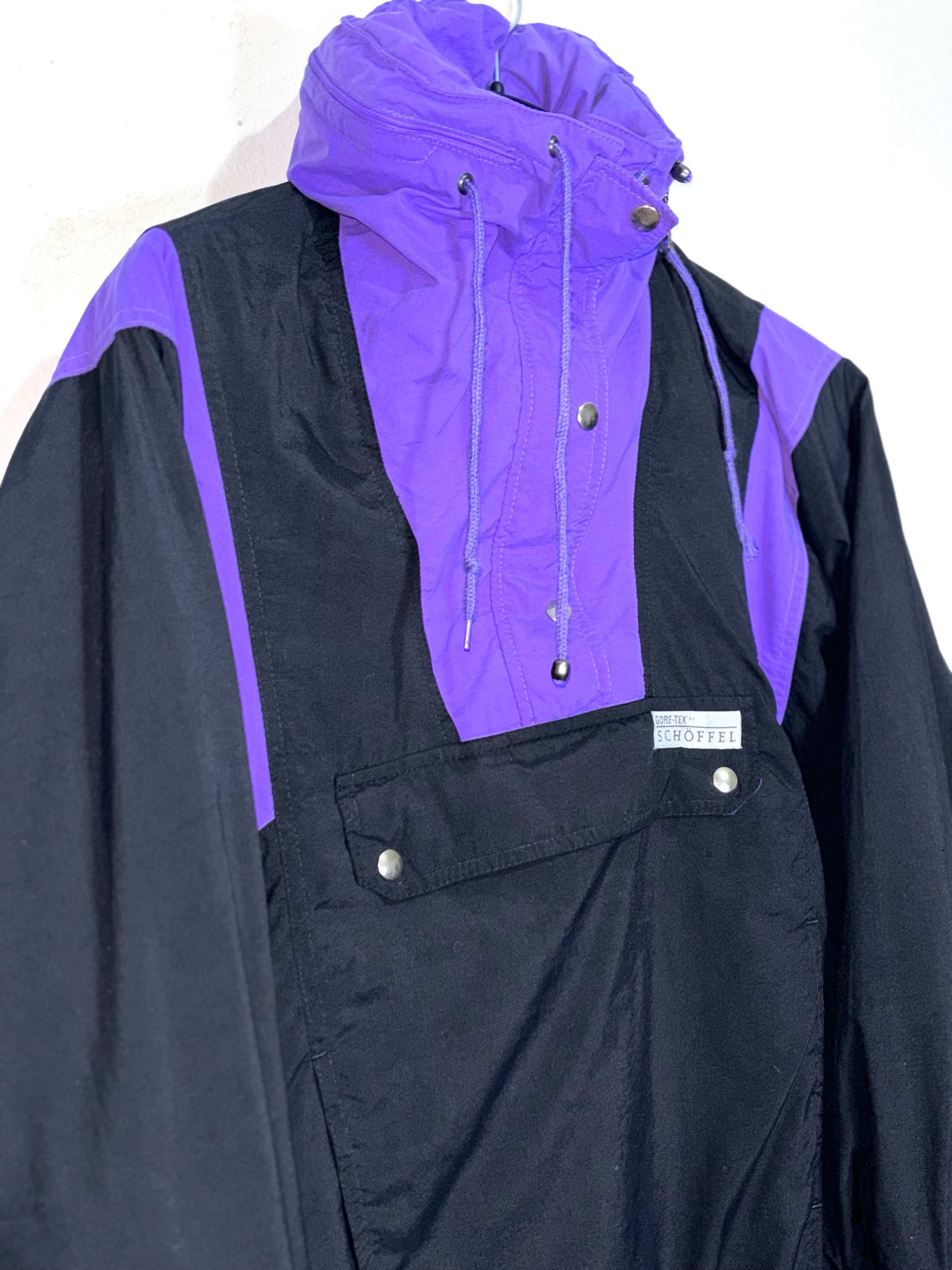 Abrigo Vintage Gore Tex Purple/Black