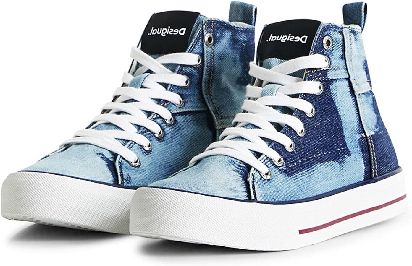 Desigual Sneakers Altas Denim Patch