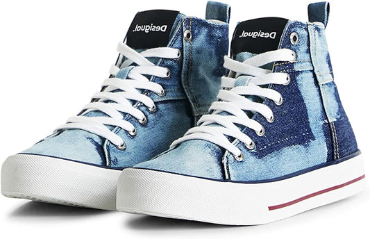 Desigual Sneakers Altas Denim Patch