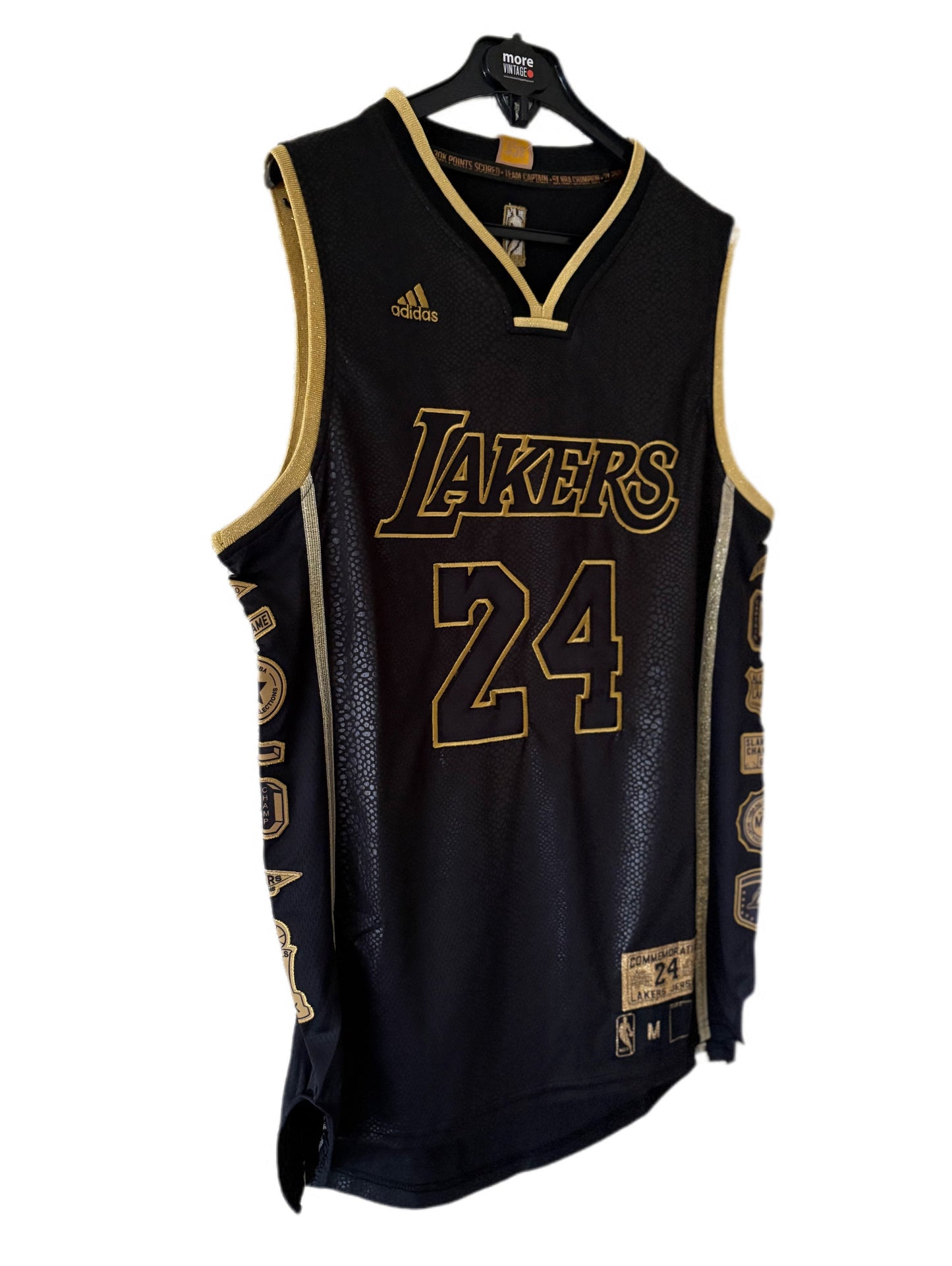 Camiseta NBA Lakers Adidas Commemorative Bryant “24” Black Mamba