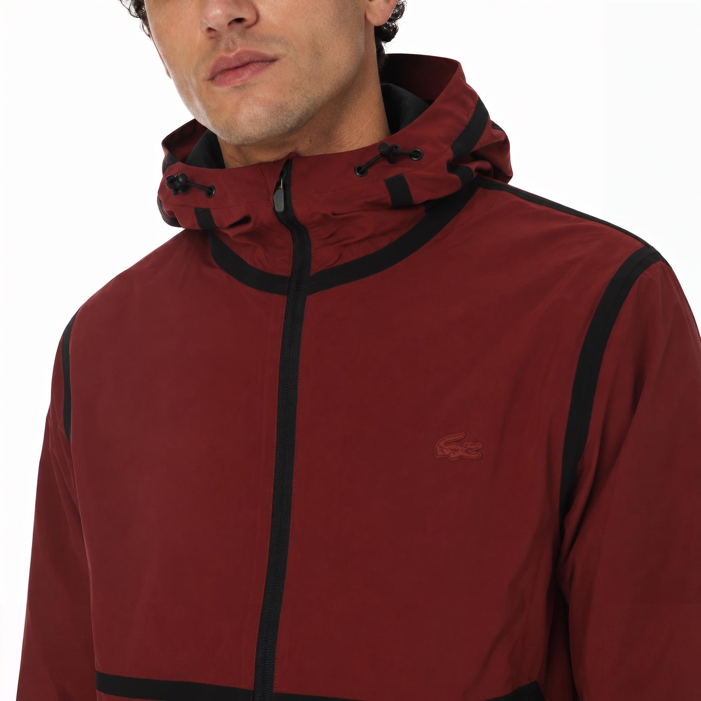 Chaqueta Lacoste Hooded Lettering Light Zip Jacket