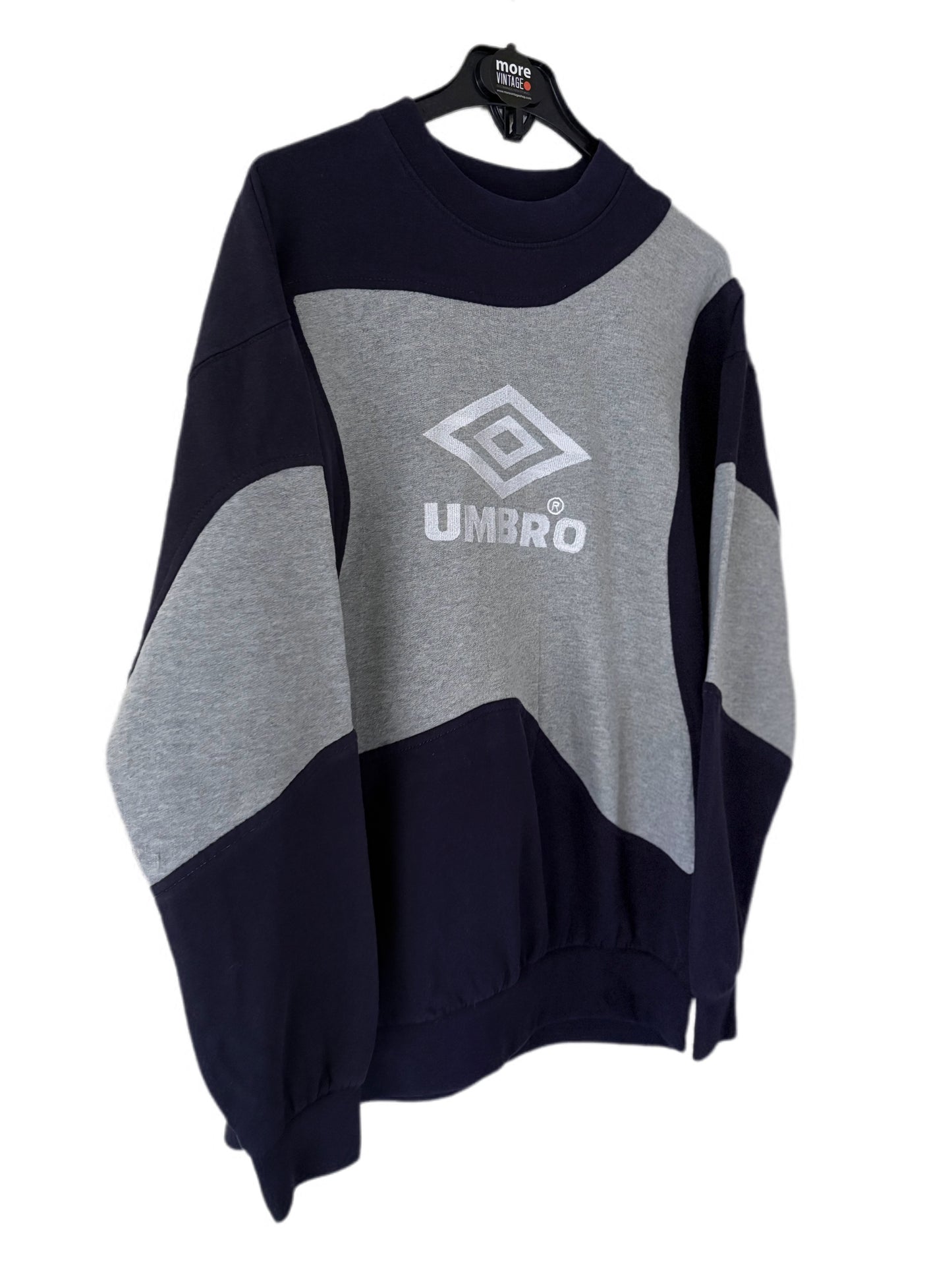 Sudadera Umbro Retro Grey/Navy Blue