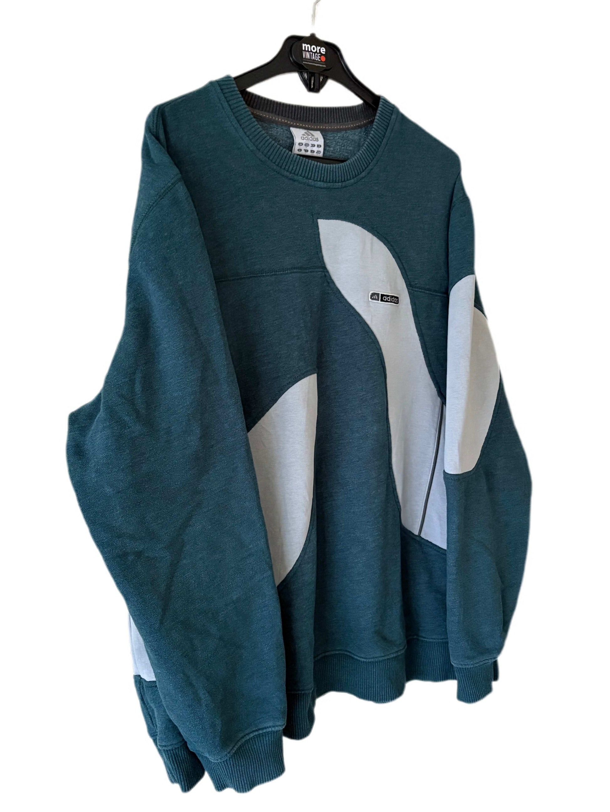 Sudadera Adidas Vintage Greenish Blue
