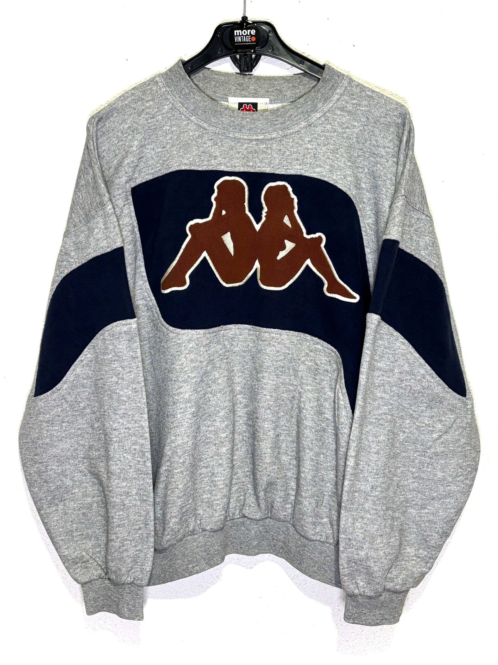 Sudadera Kappa Vintage Retro Grey