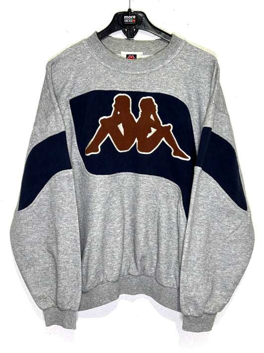 Sudadera Kappa Vintage Retro Grey