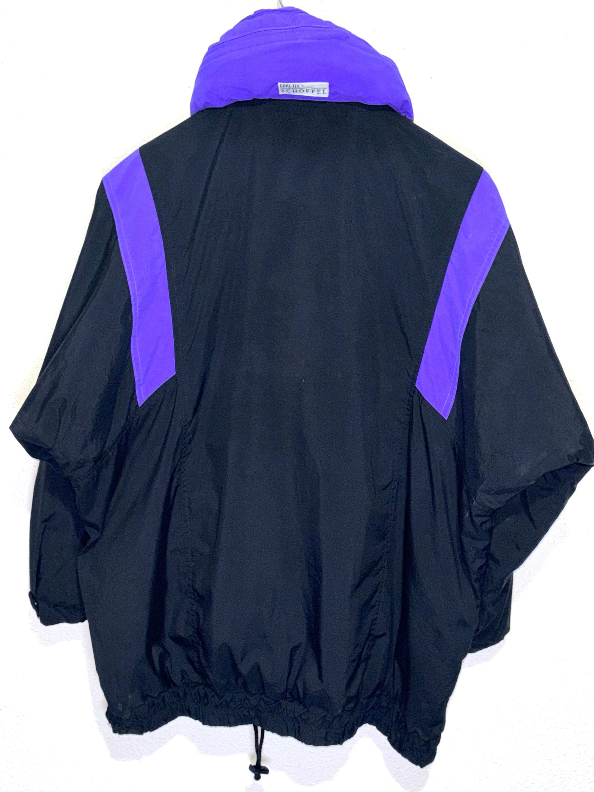 Abrigo Vintage Gore Tex Purple/Black