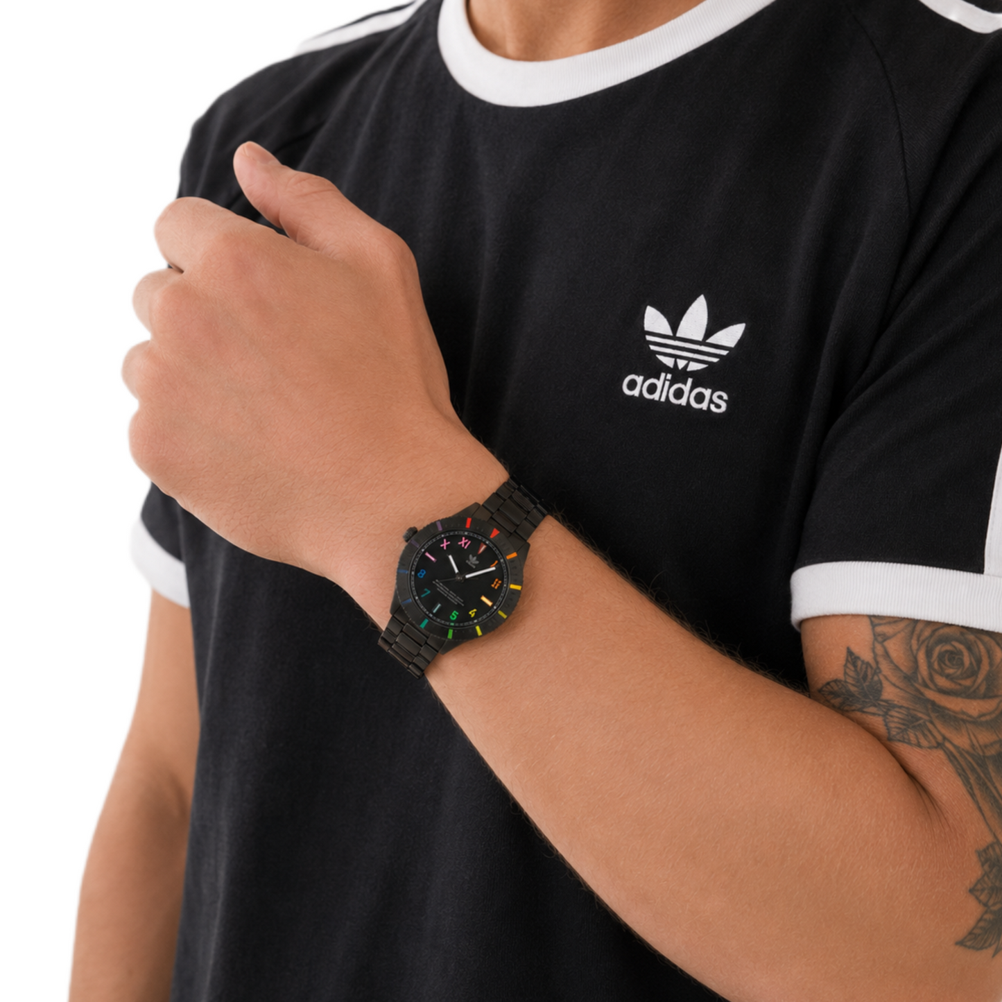 Adidas Originals Edition Three Black & Rainbow AOFH22056 (42mm)