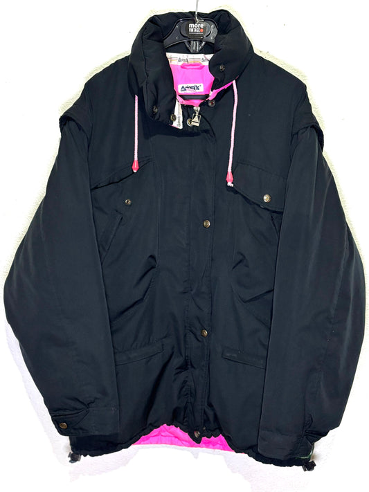 Abrigo Admite Vintage Retro Black/Pink