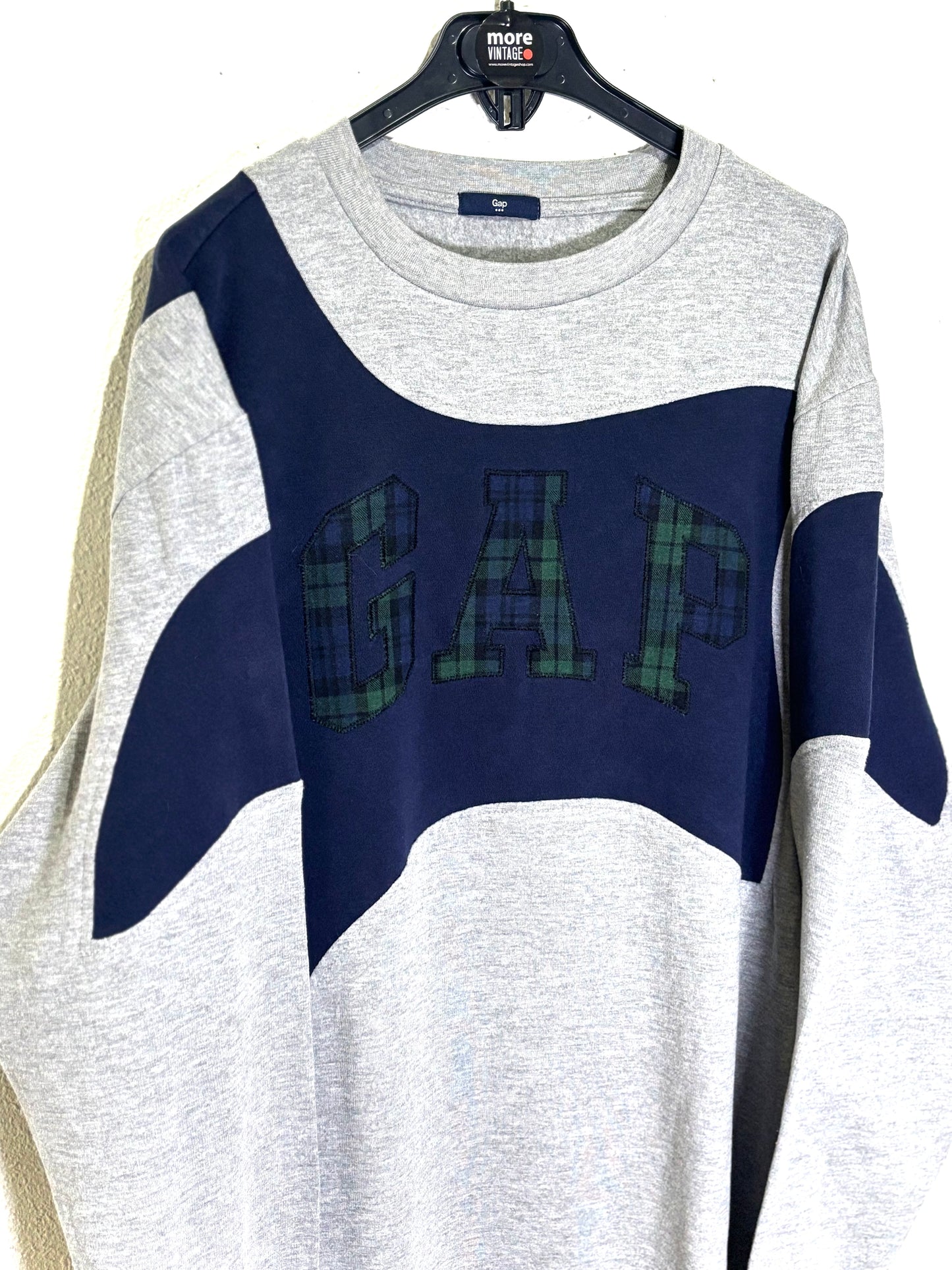 Sudadera Gap Vintage Retro Grey/Navy Blue
