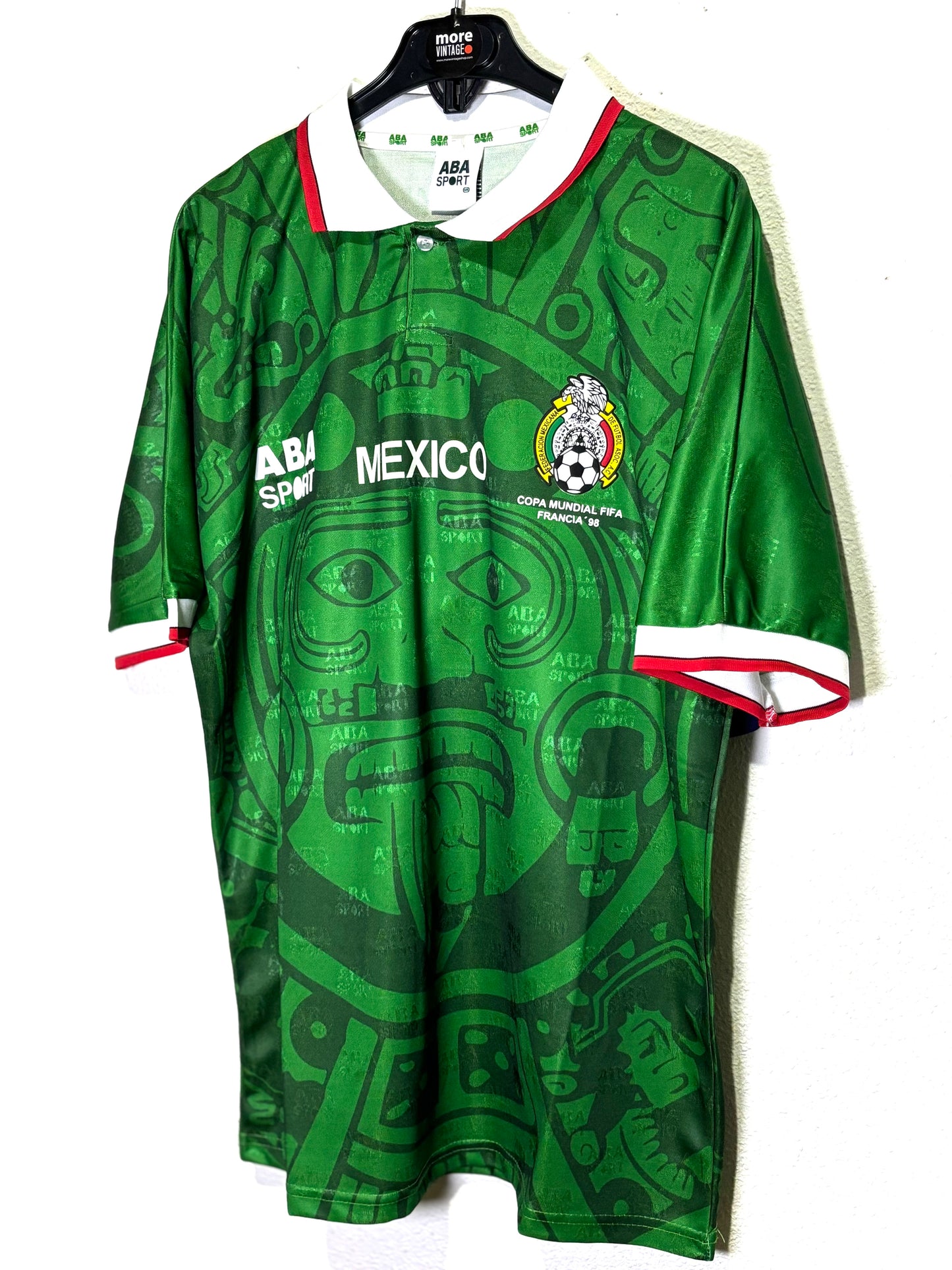 Retro Shirt Mexico Aba Sport Copa Mundial Francia 98