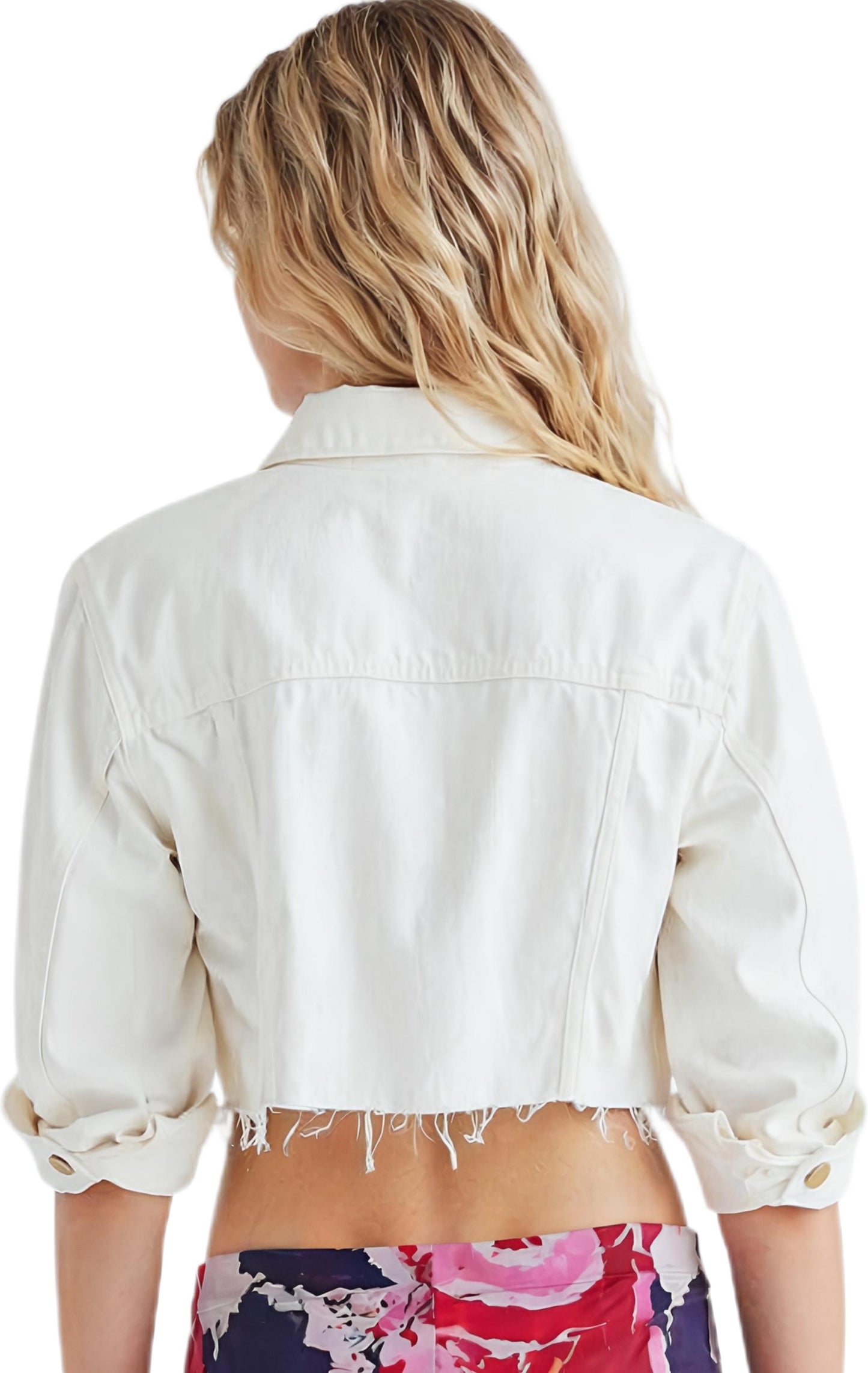 Desigual Denim Jacket Cropped Women