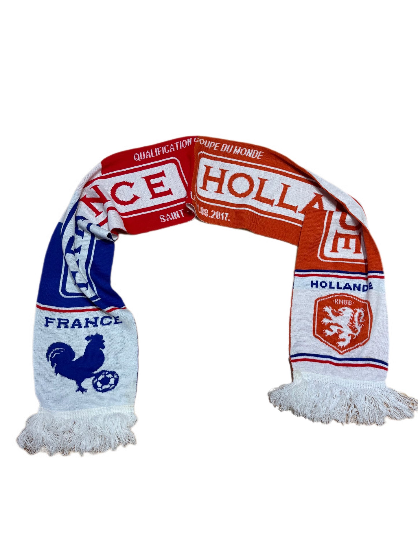 Bufanda Francia vs Holanda “Clasificación Fifa World Cup 2018” 1er Gol Mbappe Francia