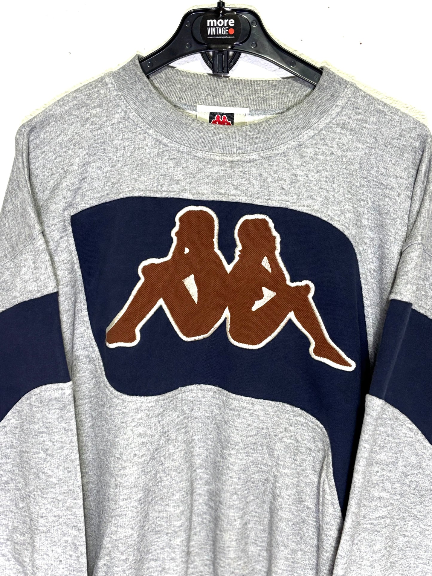 Sudadera Kappa Vintage Retro Grey