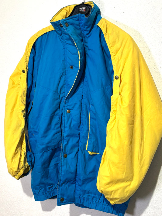 Abrigo Vintage PopCorn Blue/Yelloew