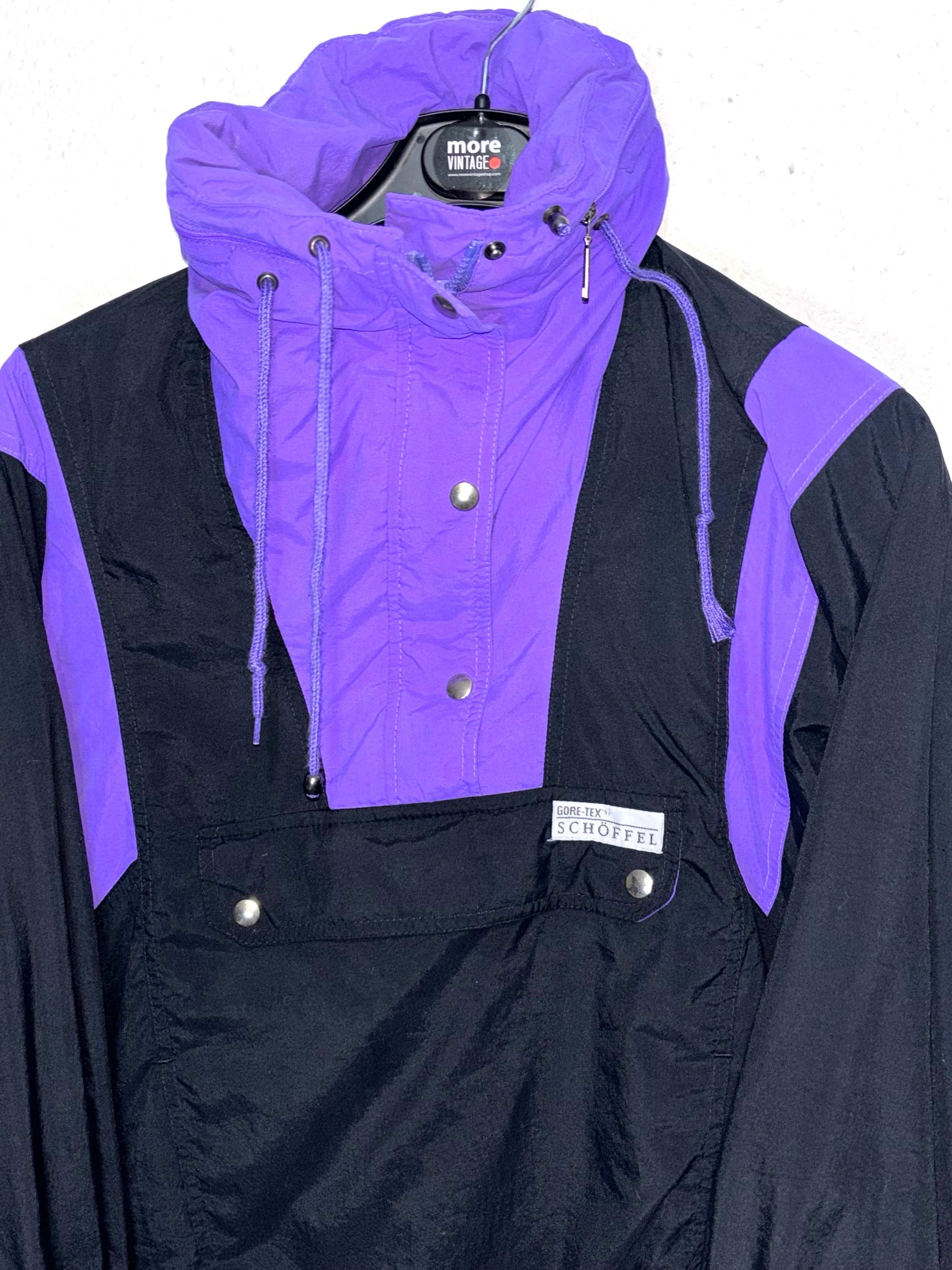 Abrigo Vintage Gore Tex Purple/Black