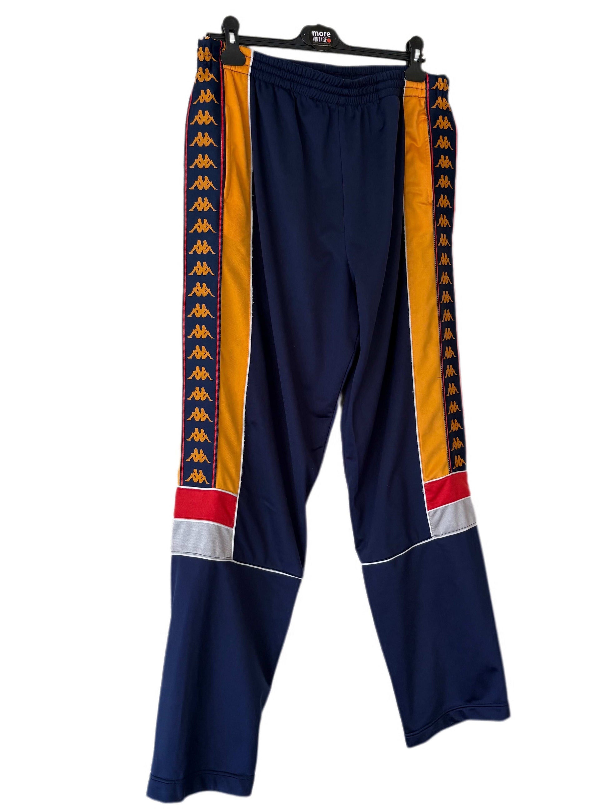 Pantalón Kappa Retro Navy Blue/Yellow