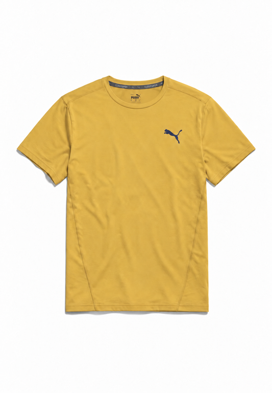 Camiseta Puma Train Cloudspun BND SS Tee Yellow
