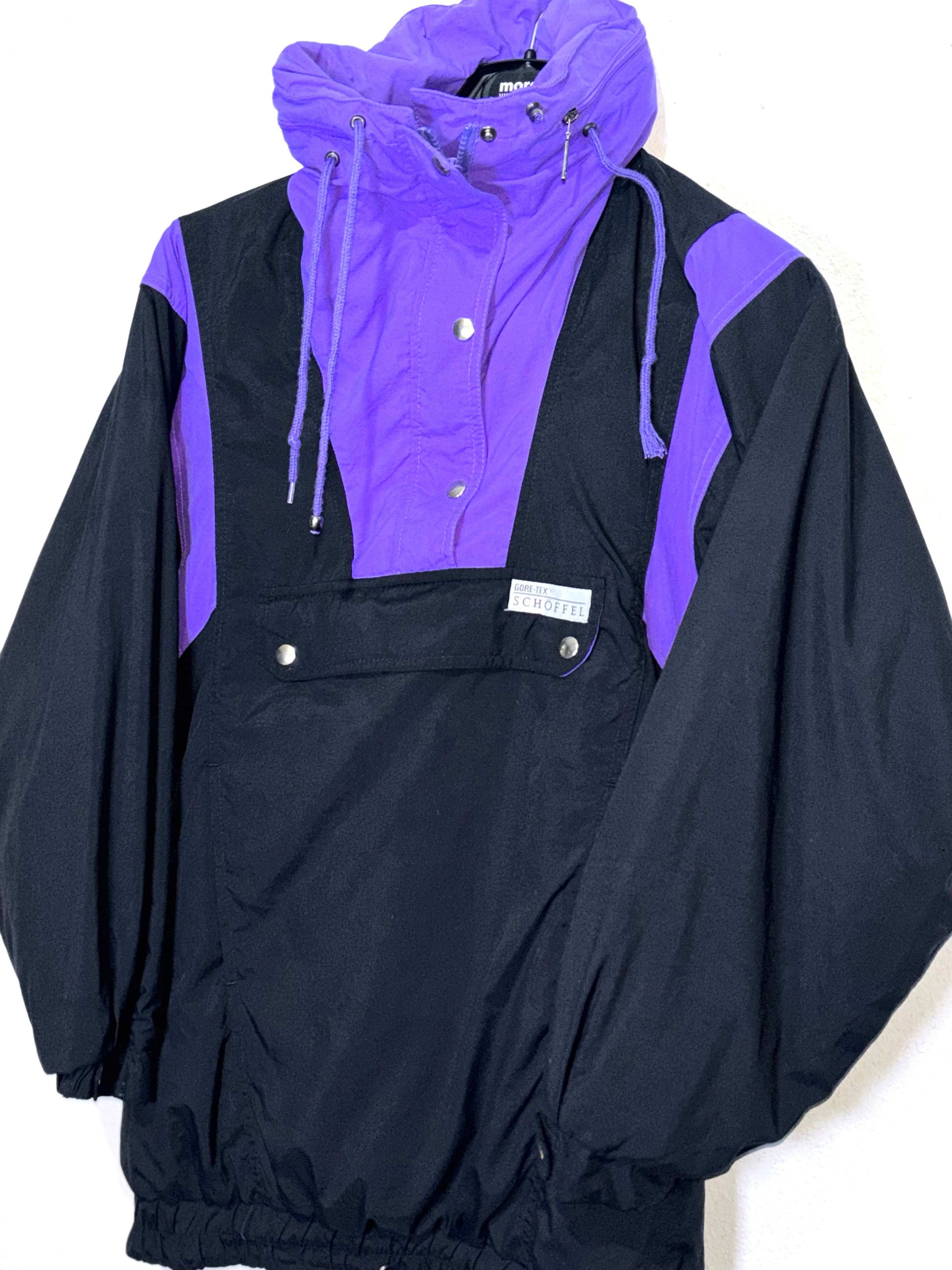 Abrigo Vintage Gore Tex Purple/Black