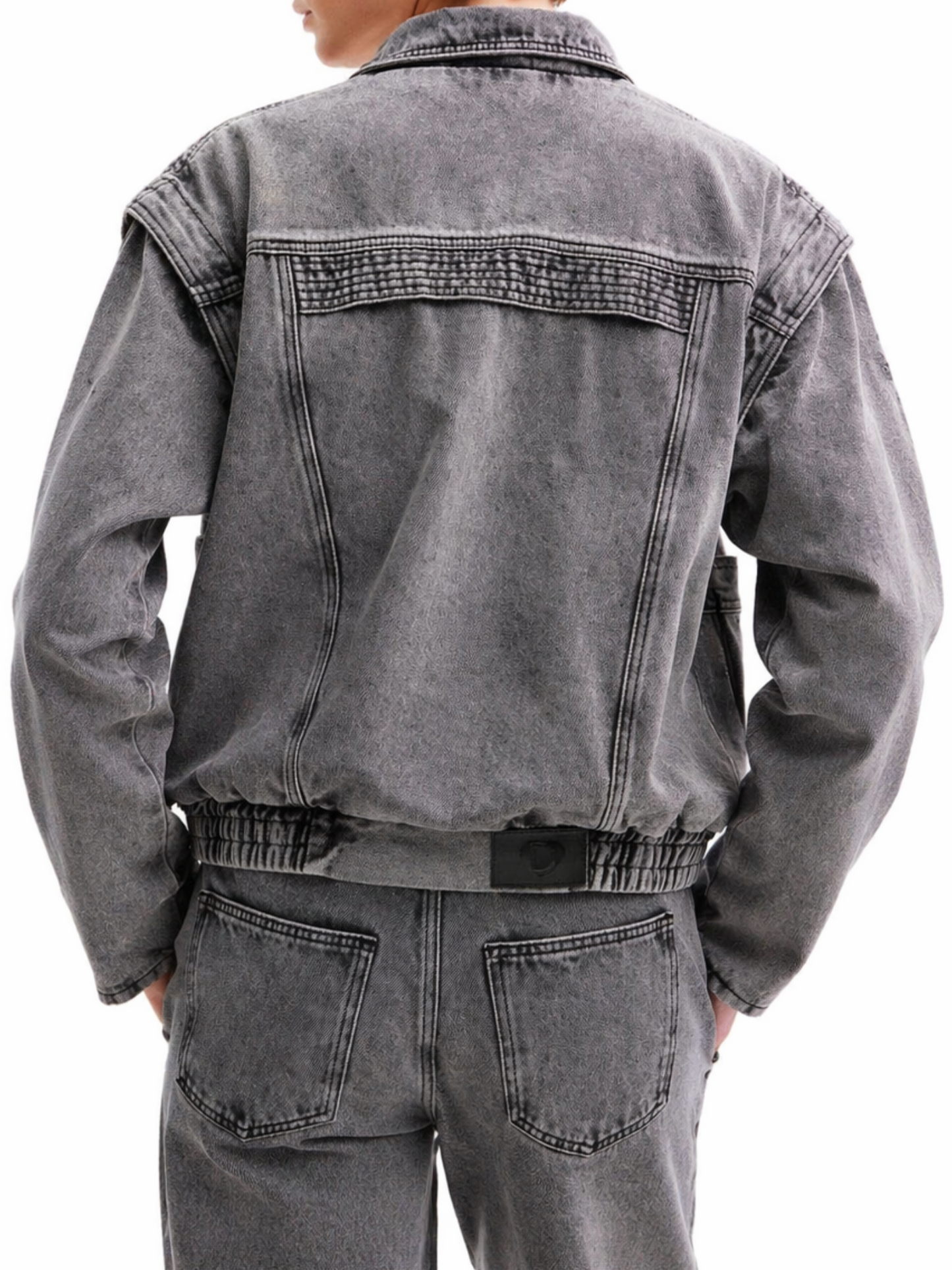 Desigual Denim Jacket Whith Detachable Sleeves