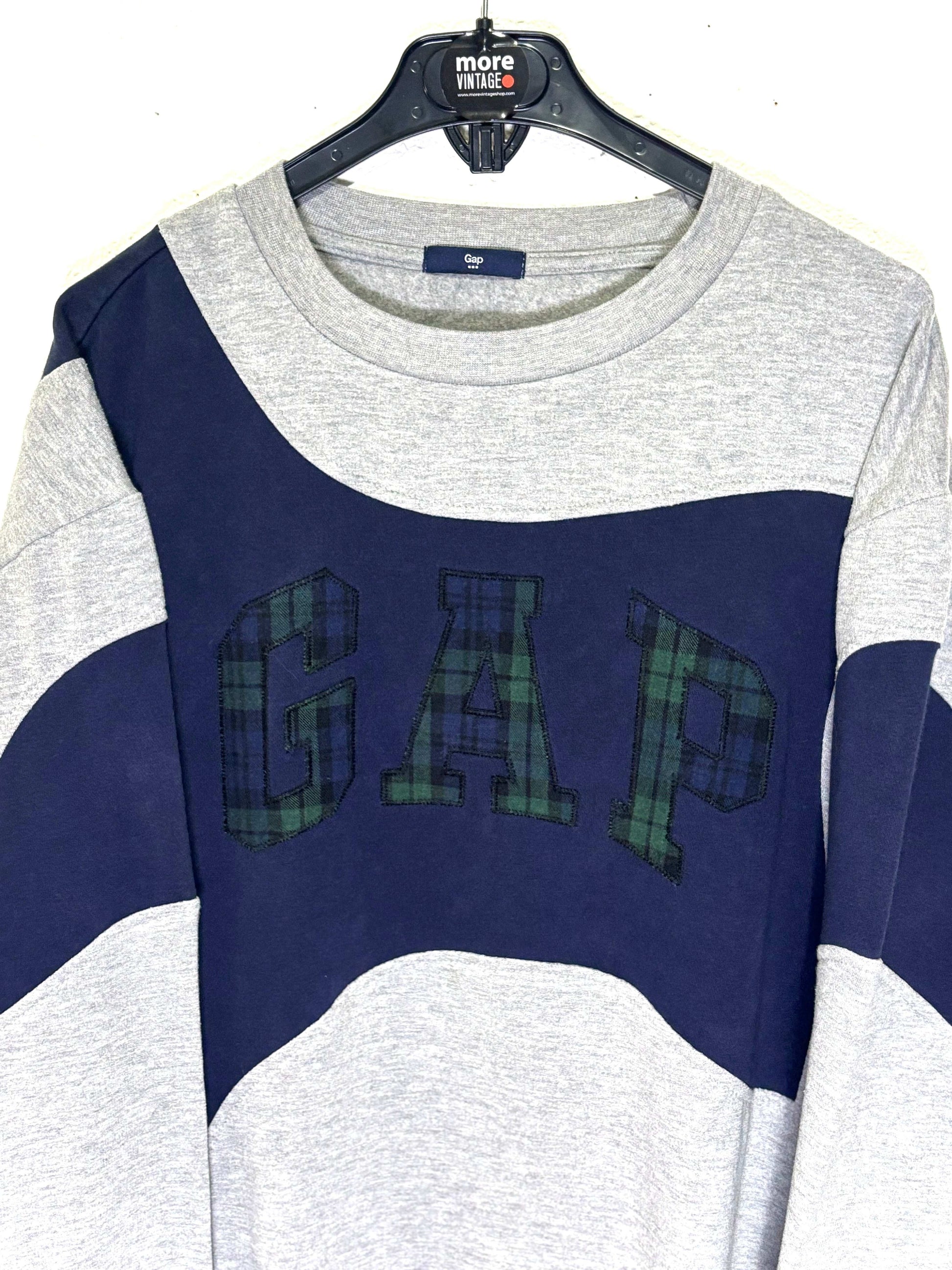 Sudadera Gap Vintage Retro Grey/Navy Blue
