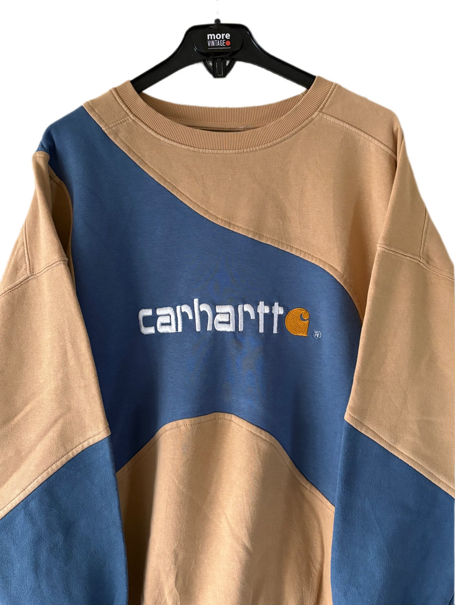 Sudadera Carhartt Vintage Beige/Ligth Blue