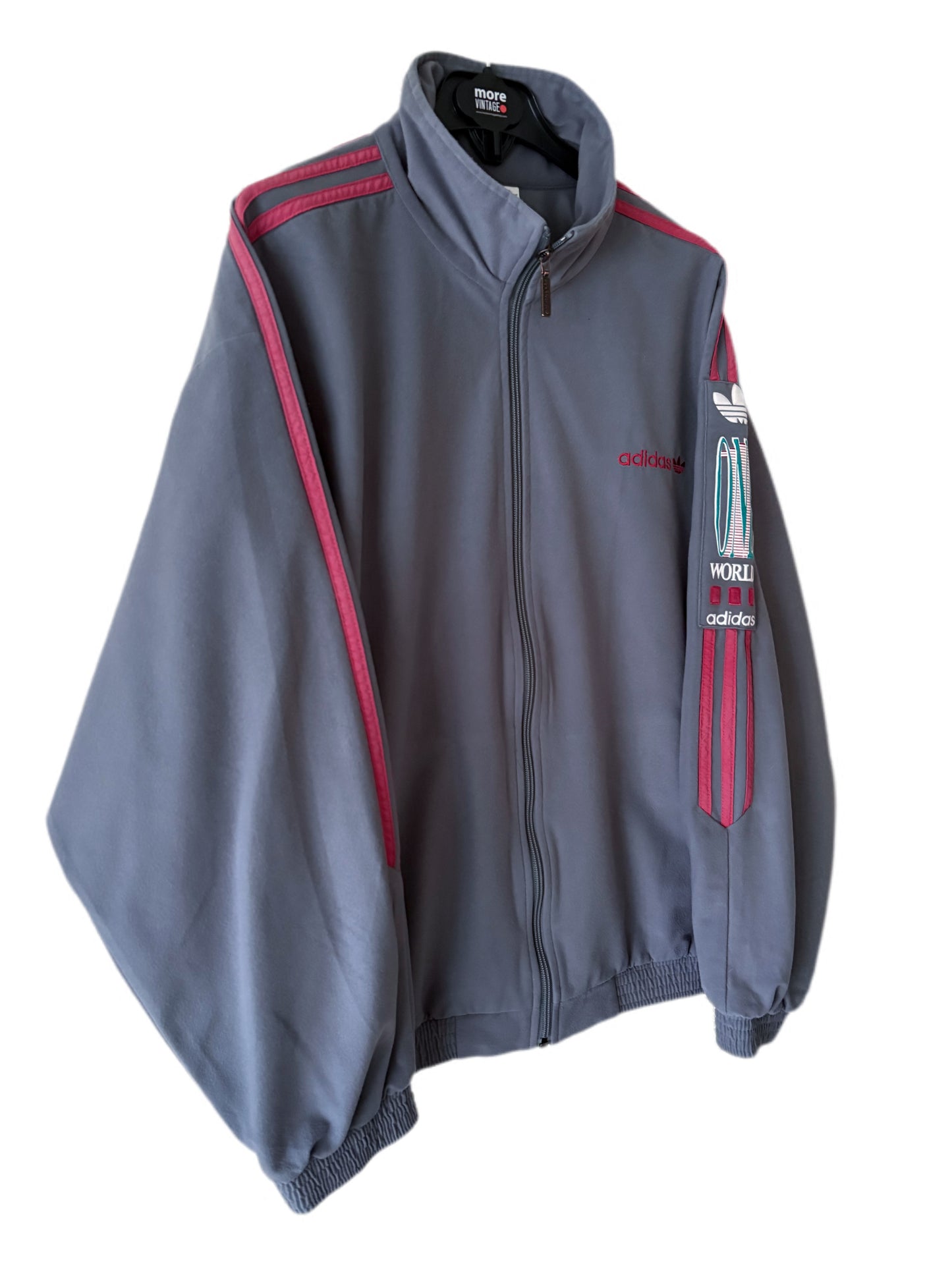 Chaqueta Adidas Original Velvet Retro Grey