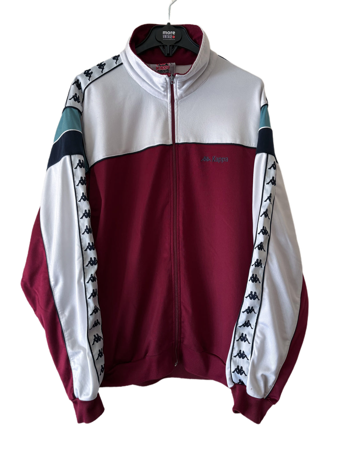 Chaqueta Kappa Retro Colors White/Red Vine