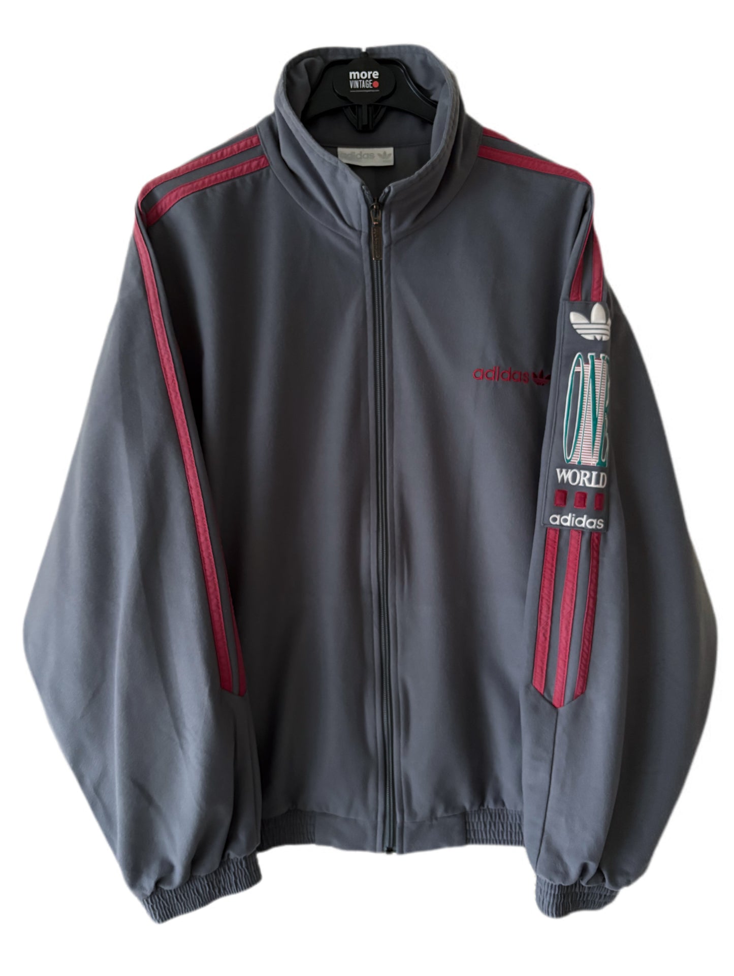 Chaqueta Adidas Original Velvet Retro Grey