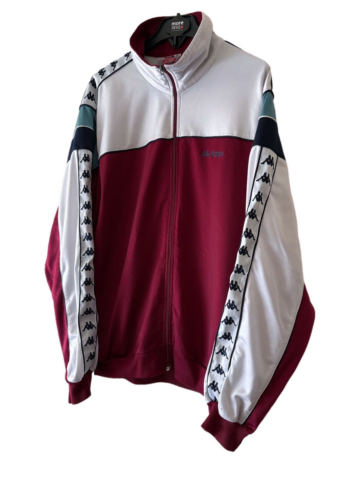 Chaqueta Kappa Retro Colors White/Red Vine