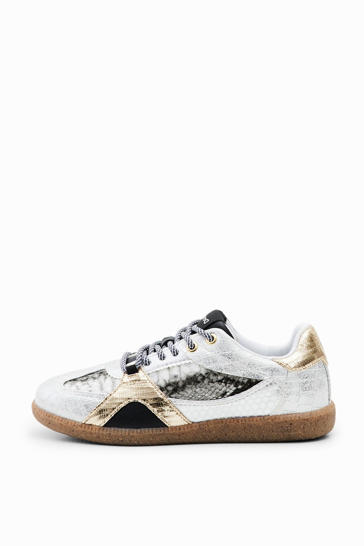 Desigual Sneakers Retro Patch Metalizados Women