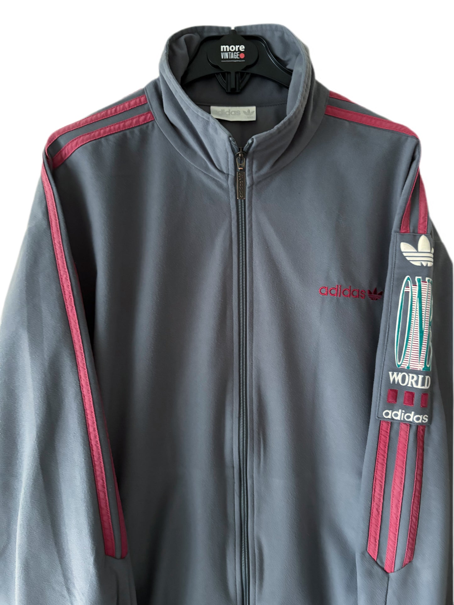 Chaqueta Adidas Original Velvet Retro Grey