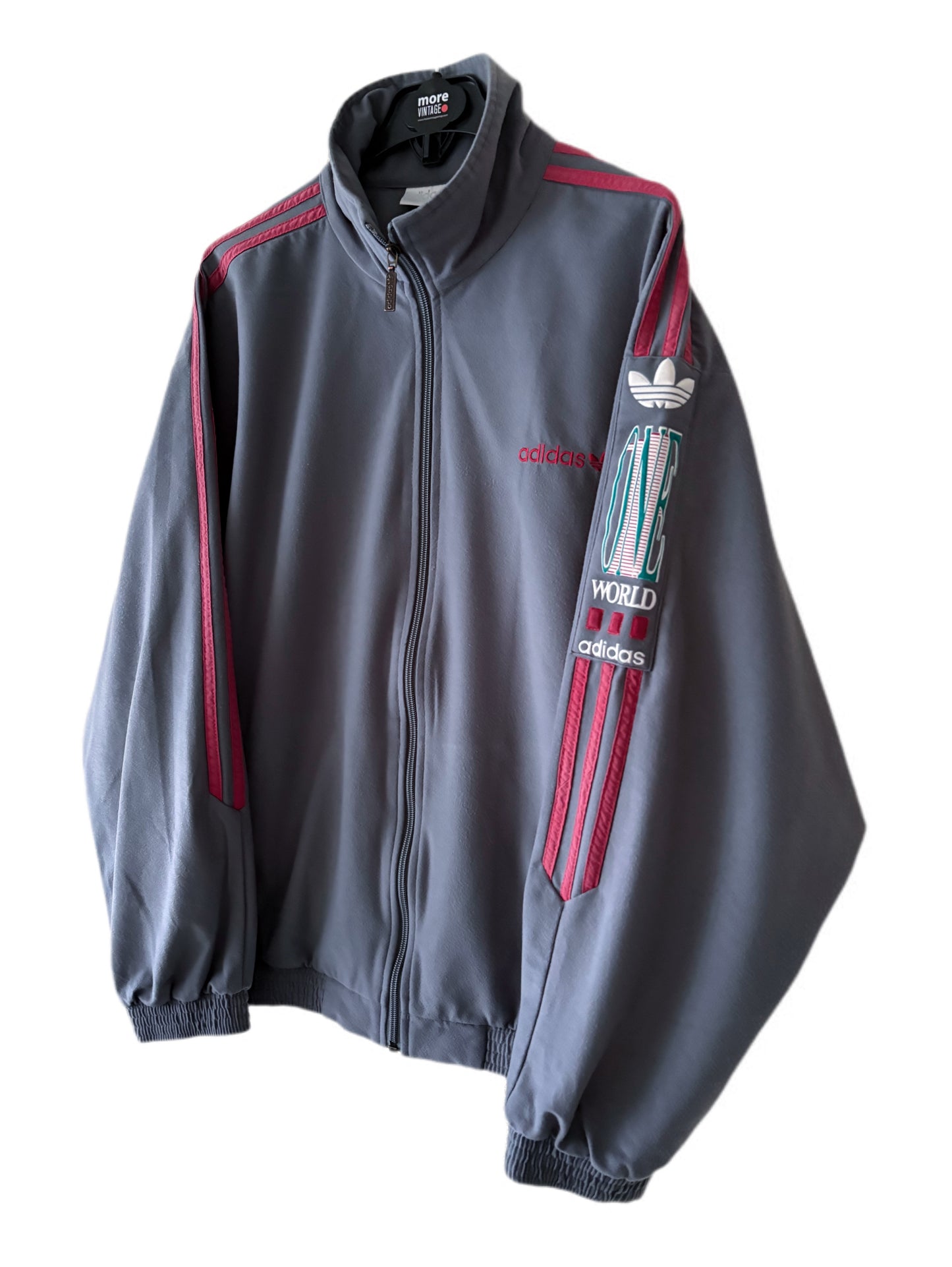 Chaqueta Adidas Original Velvet Retro Grey