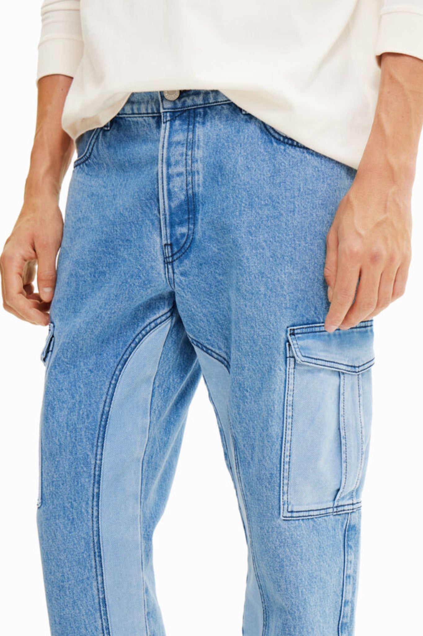 Desigual Denim Cargo Híbrido Men