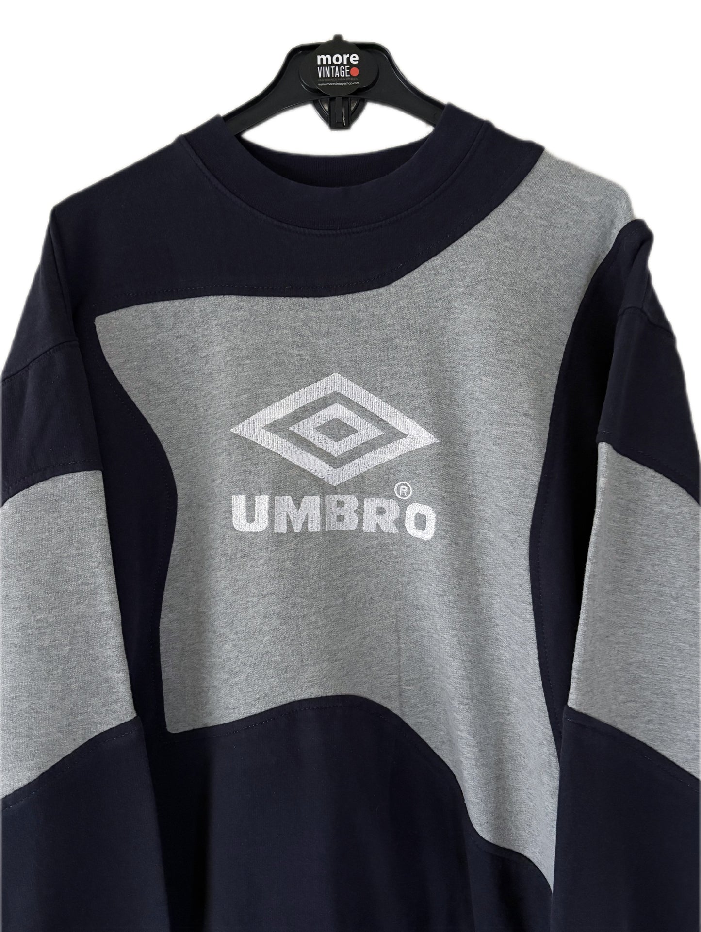 Sudadera Umbro Retro Grey/Navy Blue